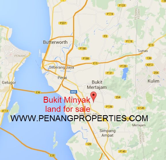 Land in Bukit Minyak map