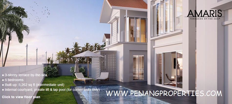 3-storey terraces by the sea