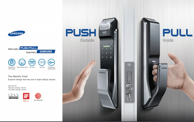 The home is equipped with security smart card fingerprint recognition