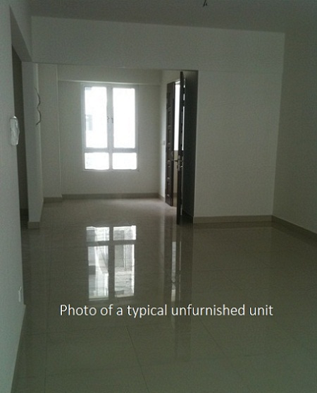 Unfurnished unit for rent and sale