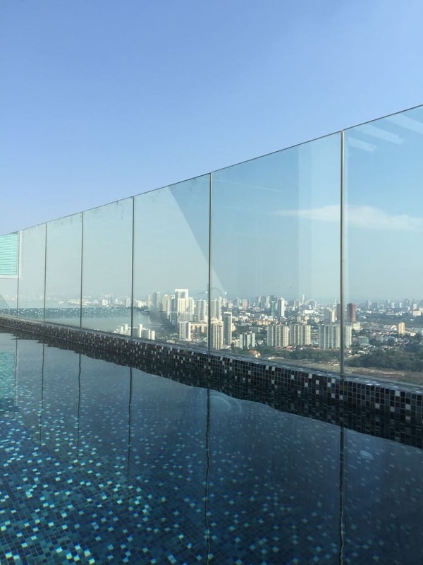 High quality glass railing for unobstructed  views