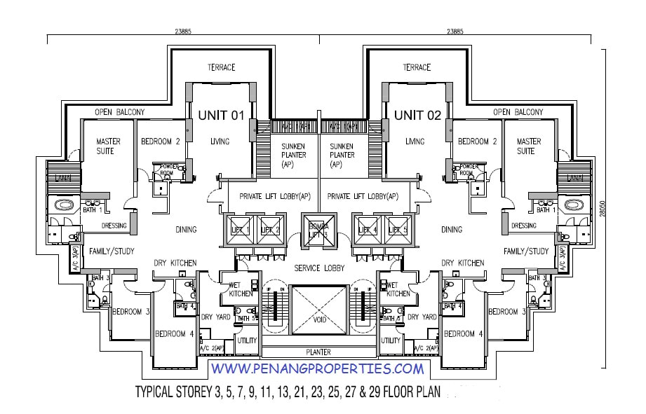 Floor plan layout.