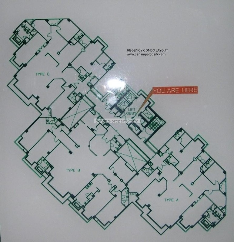 Floor layout plan of The Regency