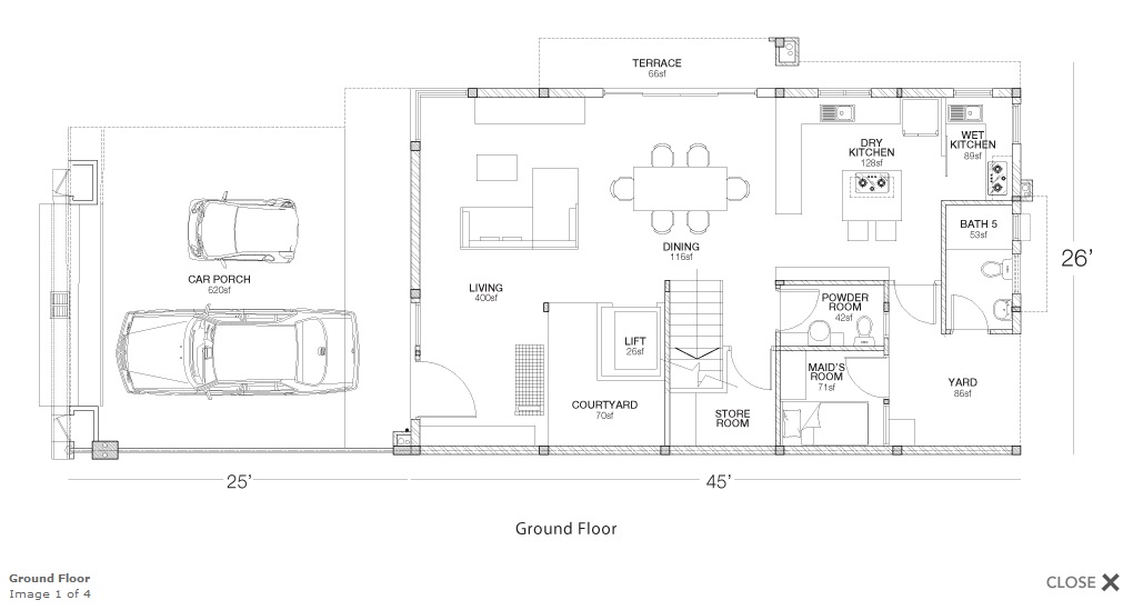 Ground floor layout plan