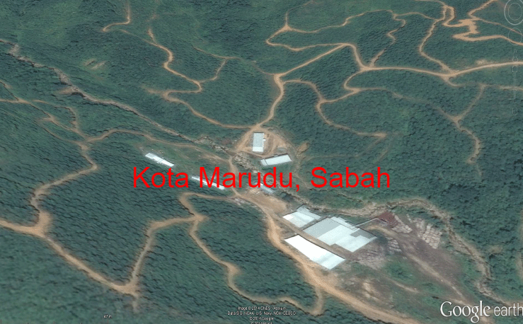 Location of Kota Marudu, Sabah, Malaysia