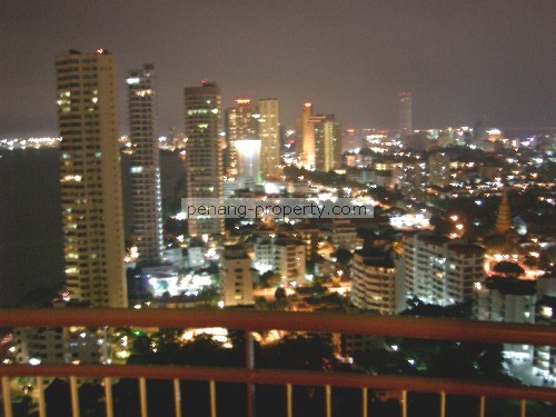 View of the city at night