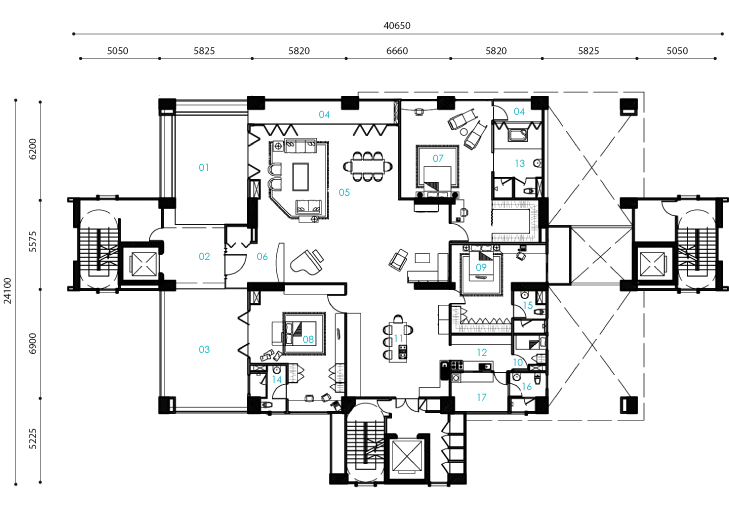 Type B1 floor plan