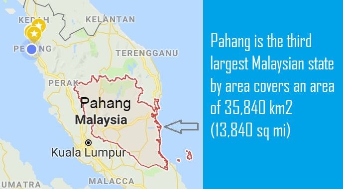 Land in Pahang location map