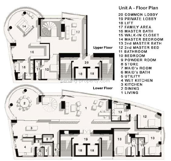 Type A floor plan