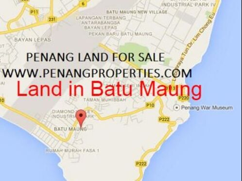 Batu Maung land location map