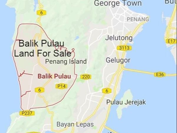 Balik Pulau land location map