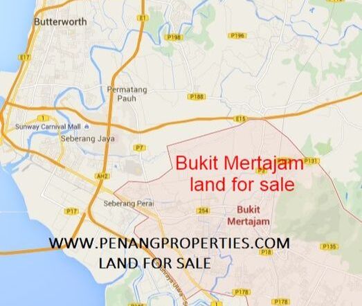 Bukit Mertajam land location map