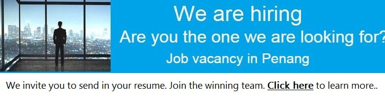 Penang real estate job vacancy
