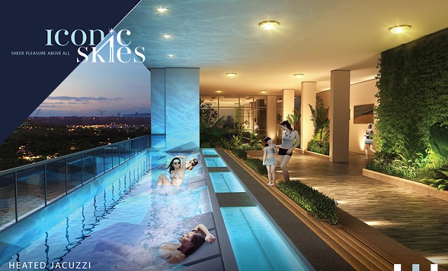 Heated jacuzzi