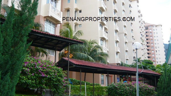 Landscaped foot path links the apartment block