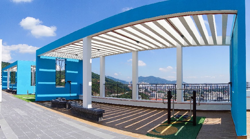 Outdoor excersise area