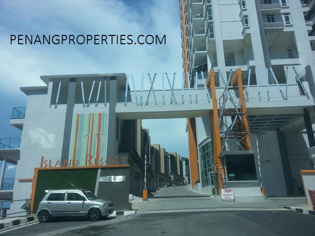 Entrance gated and guarded