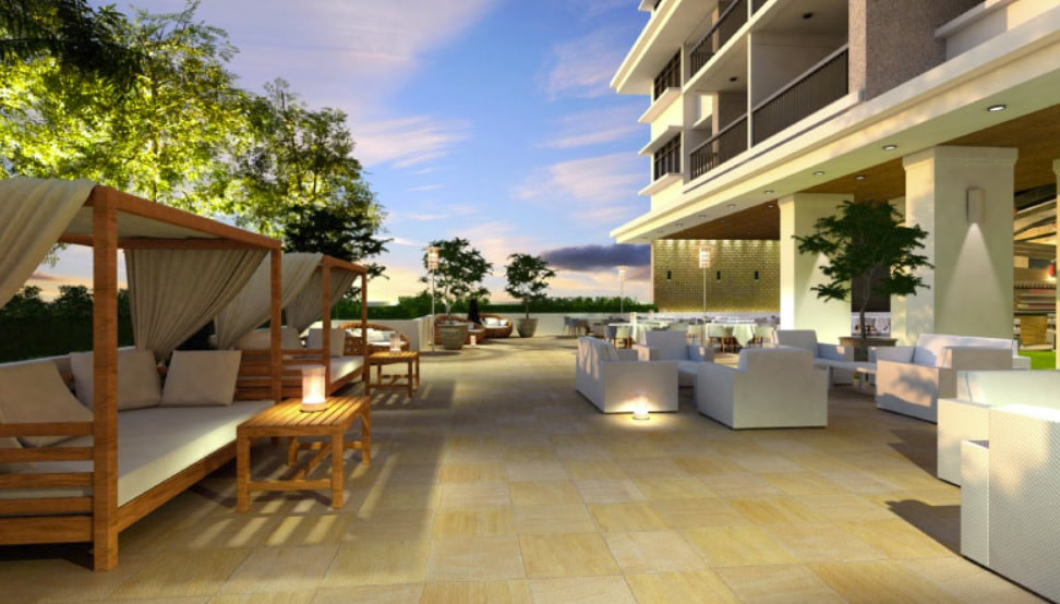 Podium recreational area