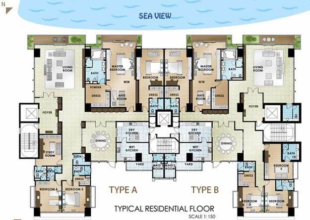 Type A &B floor plan