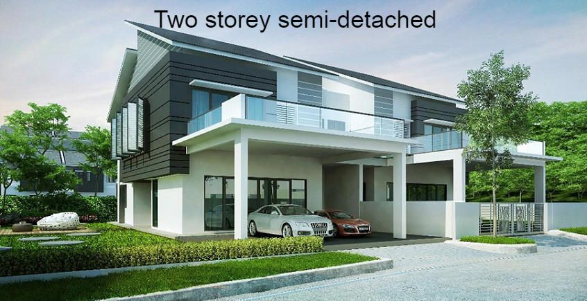 2-Storey semi detached house for sale. 
