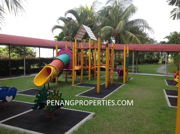 Children's playground grass lawn