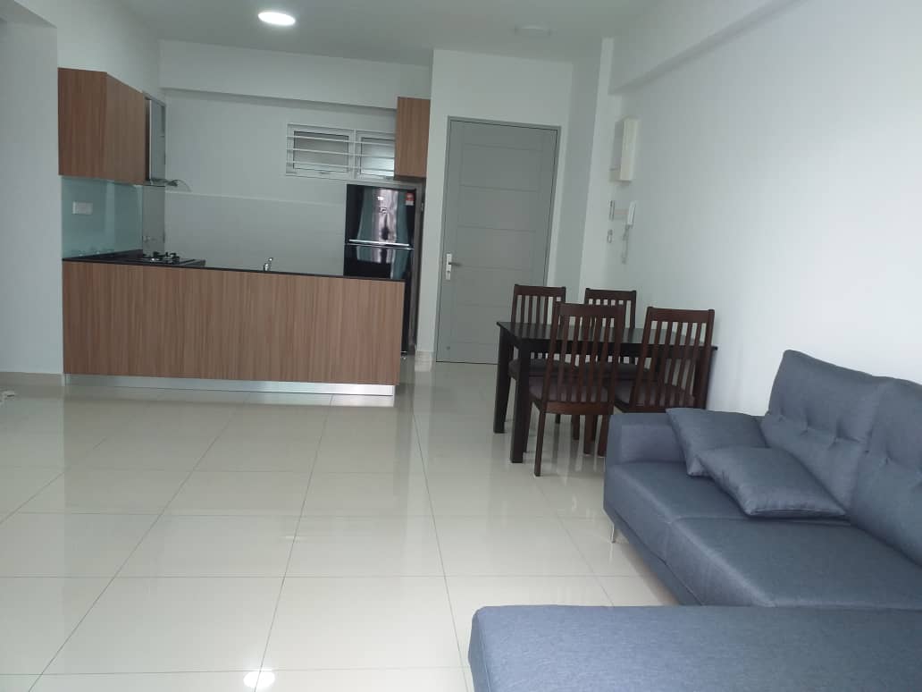 Living and kitchen