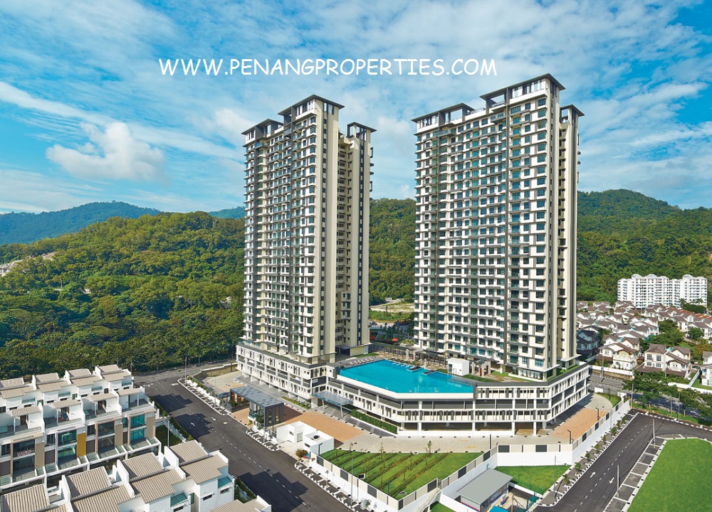 Two block 29-storey condominium towers.