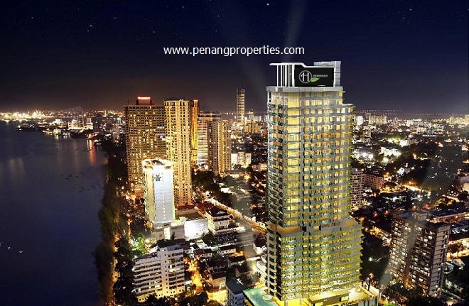 H Residence at night