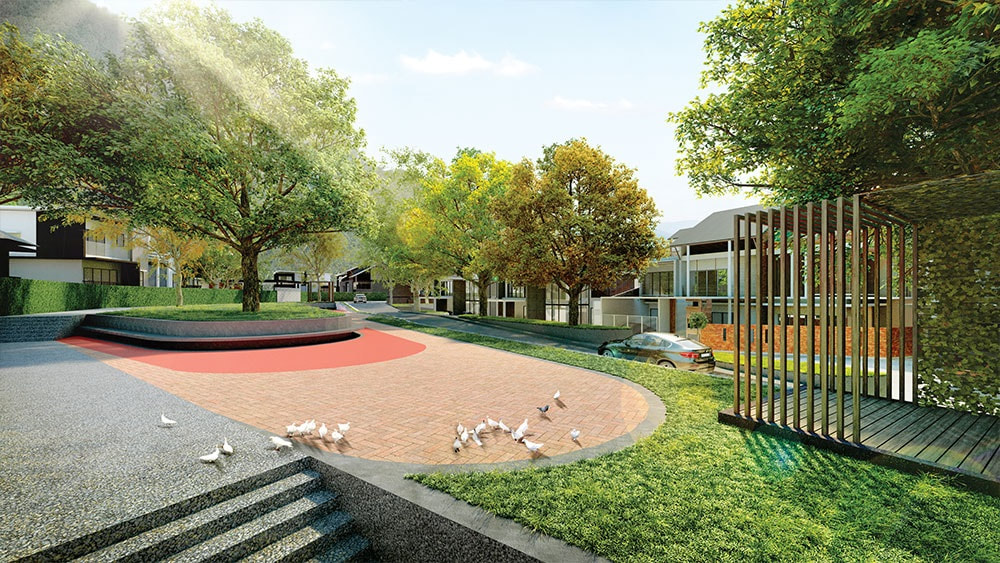 Landscaped gardens