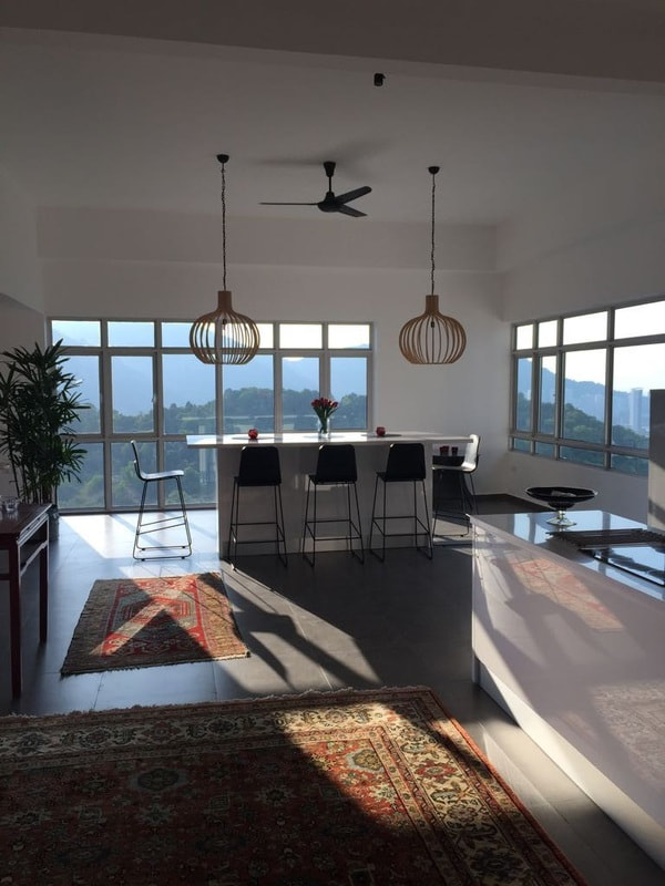 Tall windows to bring in the natural lights