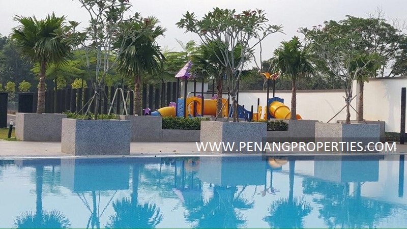 Pool area and children’s playground