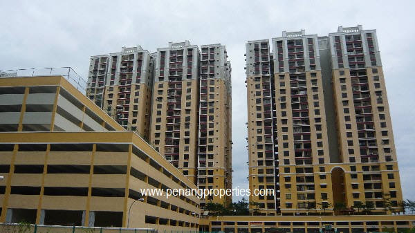 Two blocks with multi-storey covered car park lots.