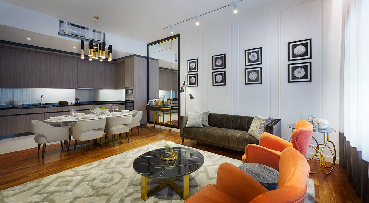 Dinning and living area