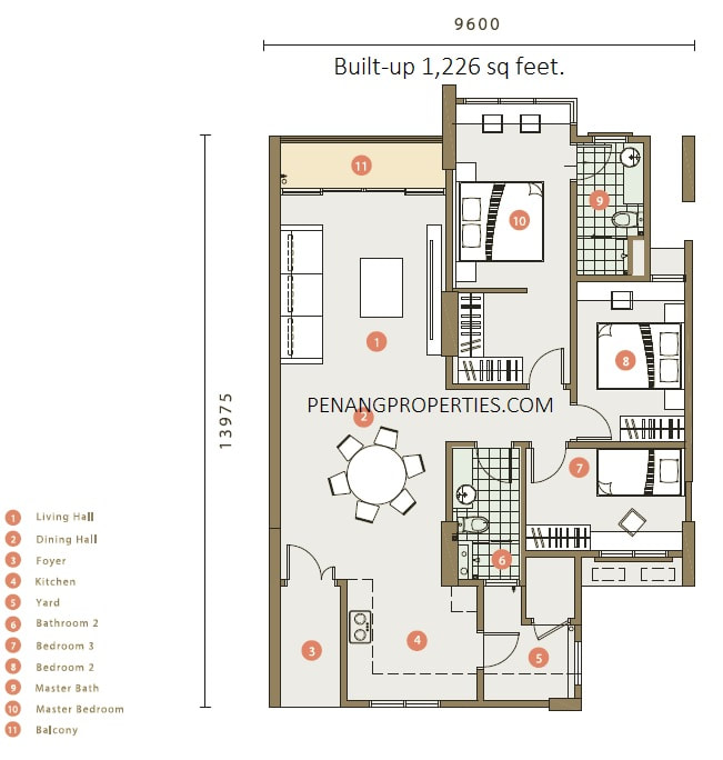 Floor layout plan