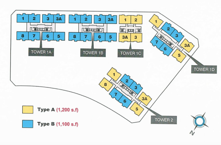 Type A & B unit layout