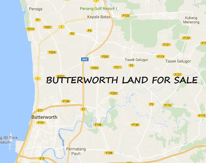 Butterworth, Tasek Gelugor map