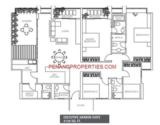 Garden Suite 2,120sf