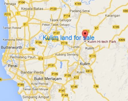 Land in kedah kulim map