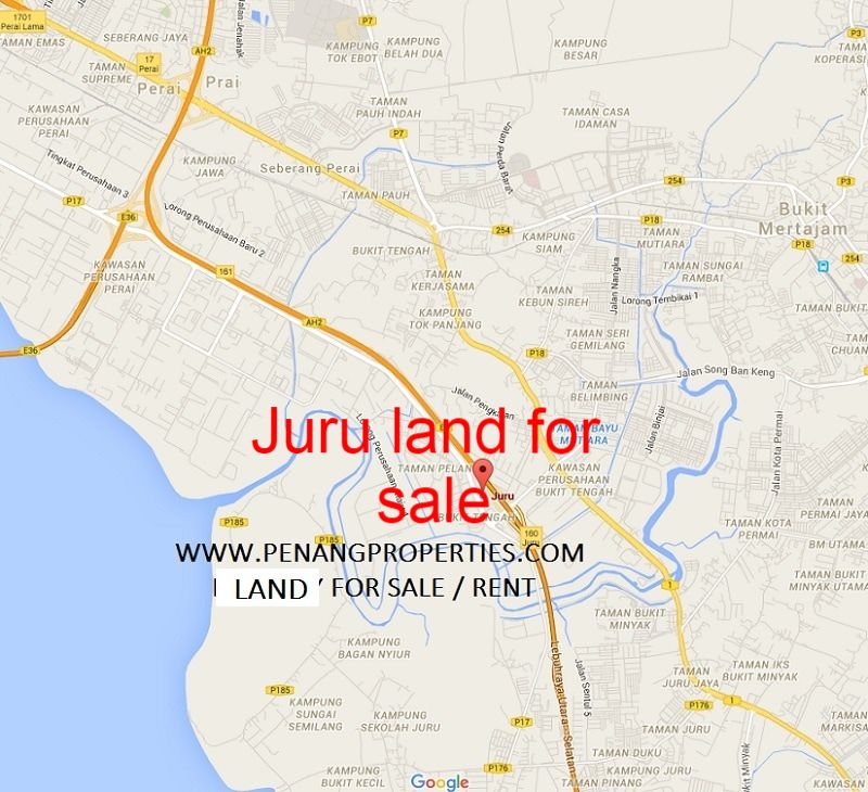 Butterworth Juru land map location