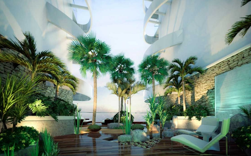 Landscaped garden