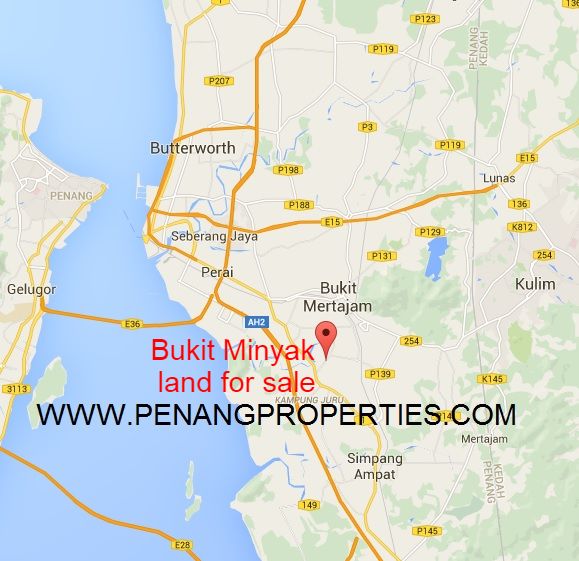 Bukit Minyak land map