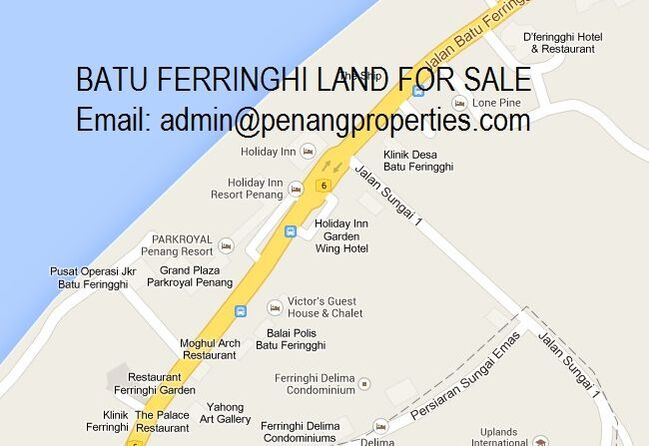 Batu Ferringhi land map
