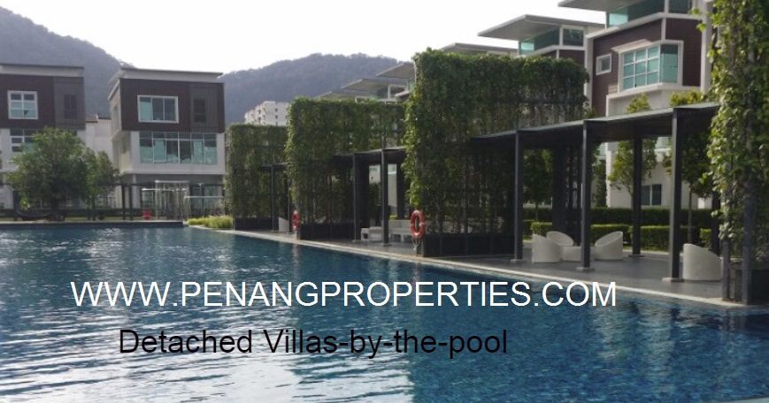 Detached Villas comes with direct access to the pool.