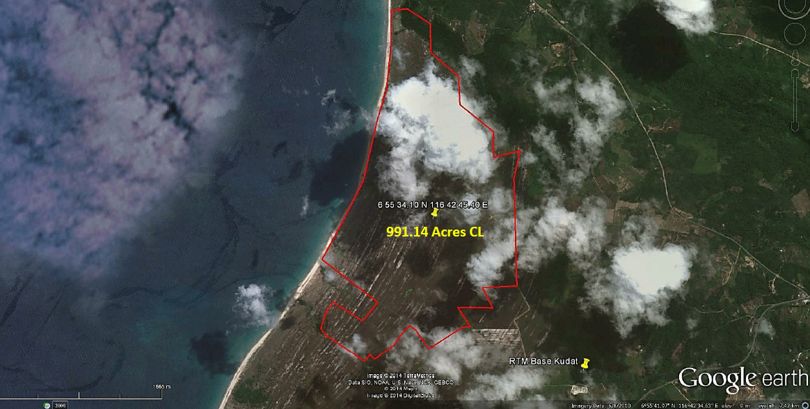 Large tracts of land for sale.