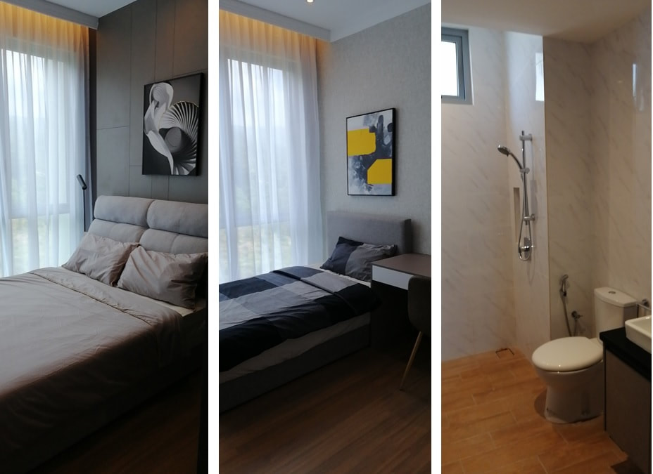 Bedroom and bathroom ensuite
