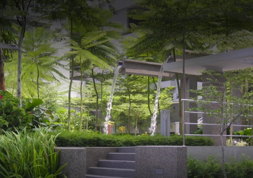 Landscaped garden