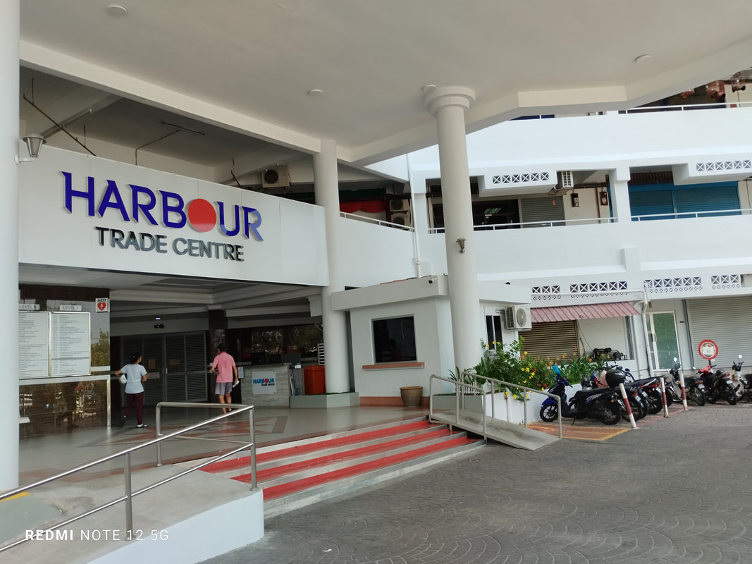 Harbour trade centre building