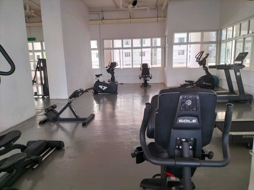 the gym at The Rise collection 