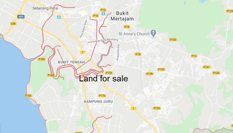 Map location Seberang Perai Tengah